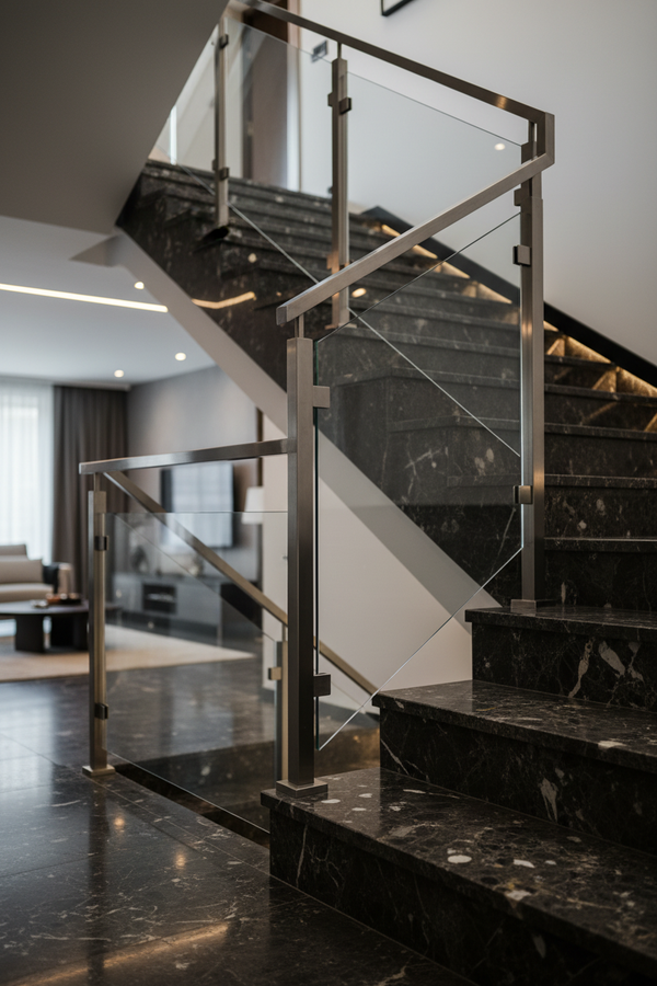Barandas en Stainless Steel con Cristal Templado